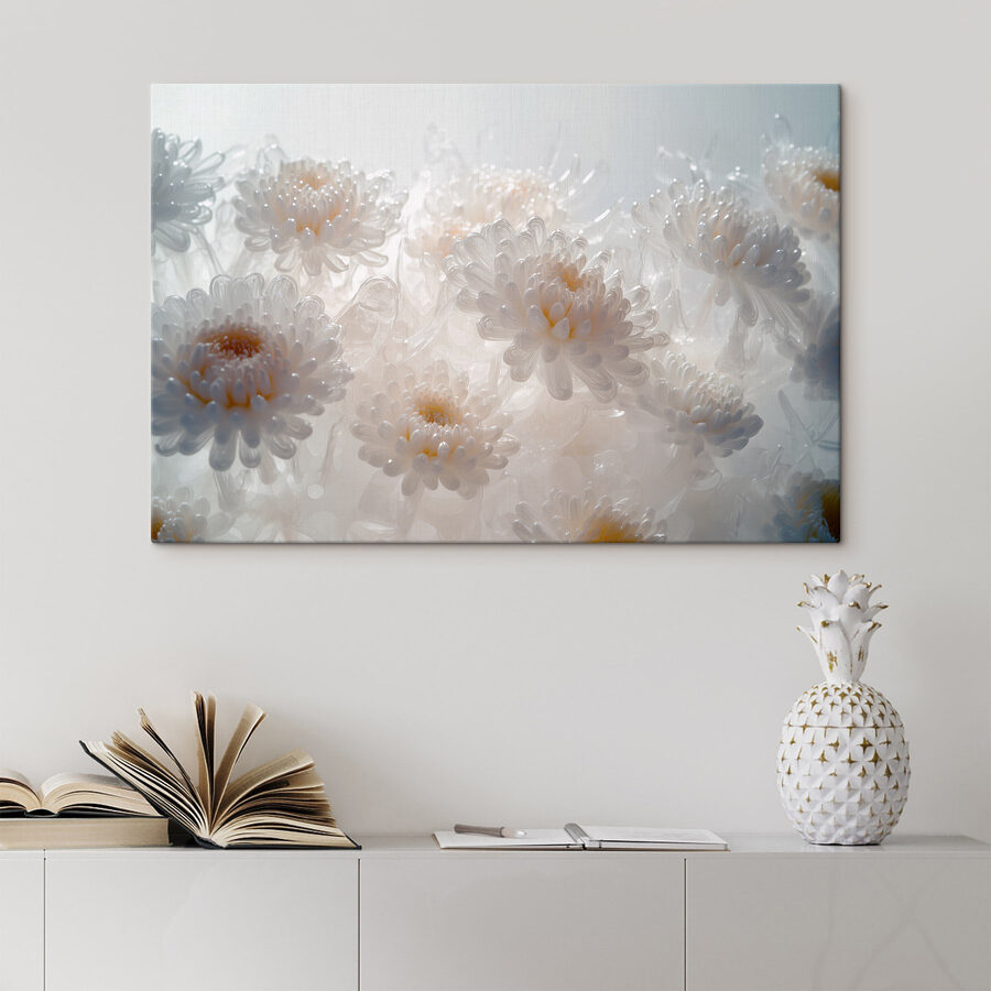Groupe de fleurs blanches
