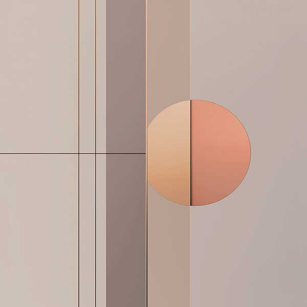 Mur avec un cercle et une ligne Mur avec un cercle et une ligne