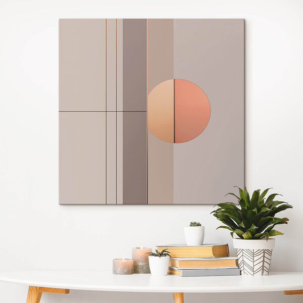 Mur avec un cercle et une ligne Mur avec un cercle et une ligne