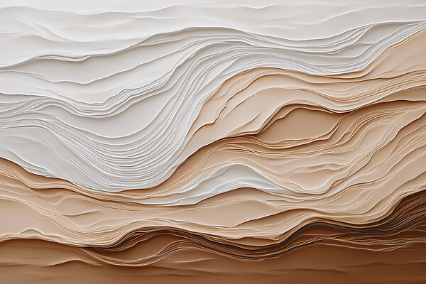 Formes découpées en papier blanc et brun Formes découpées en papier blanc et brun