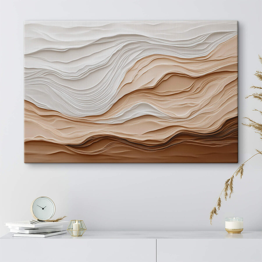 Formes découpées en papier blanc et brun