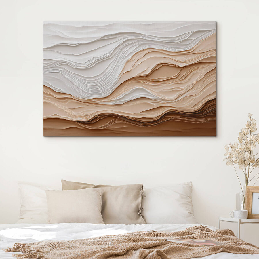 Formes découpées en papier blanc et brun