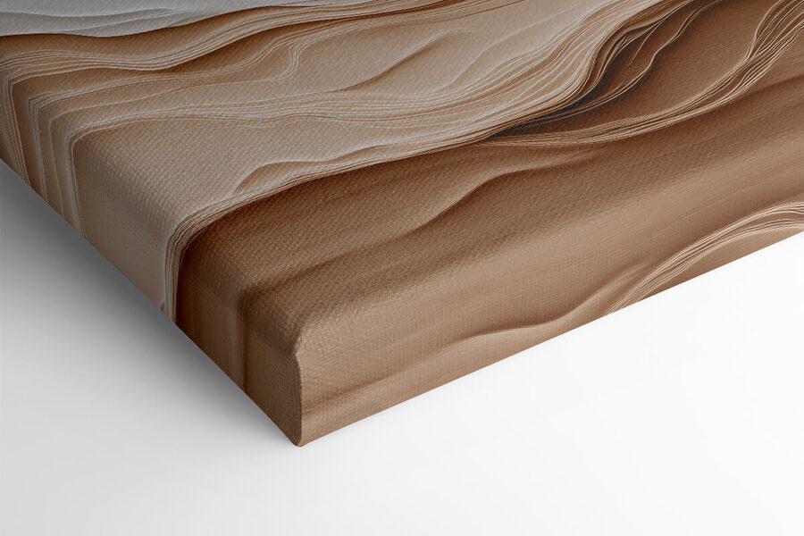 Formes découpées en papier blanc et brun