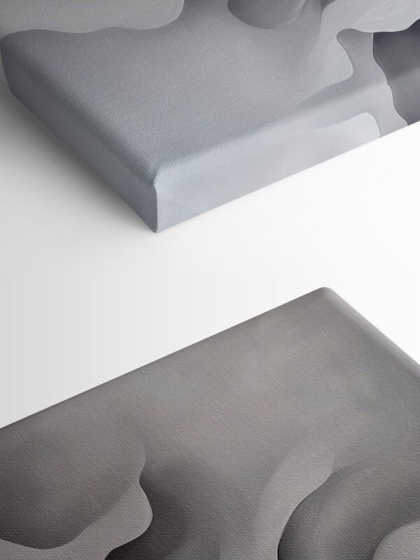 Art abstrait blanc et gris Art abstrait blanc et gris