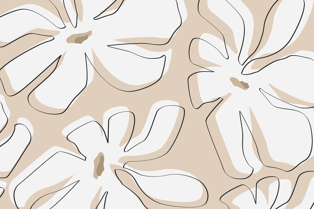 Motif de fleurs sur fond beige Motif de fleurs sur fond beige