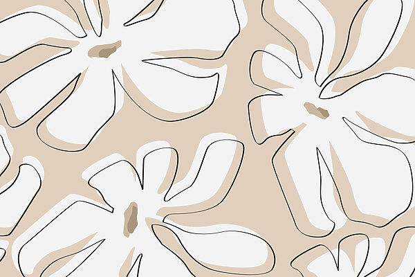 Motif de fleurs sur fond beige Motif de fleurs sur fond beige