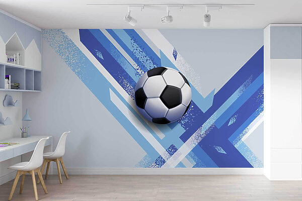 Ballon de football sur fond bleu et blanc w02347pir3mr 600x400 - Ballon de football sur fond bleu et blanc