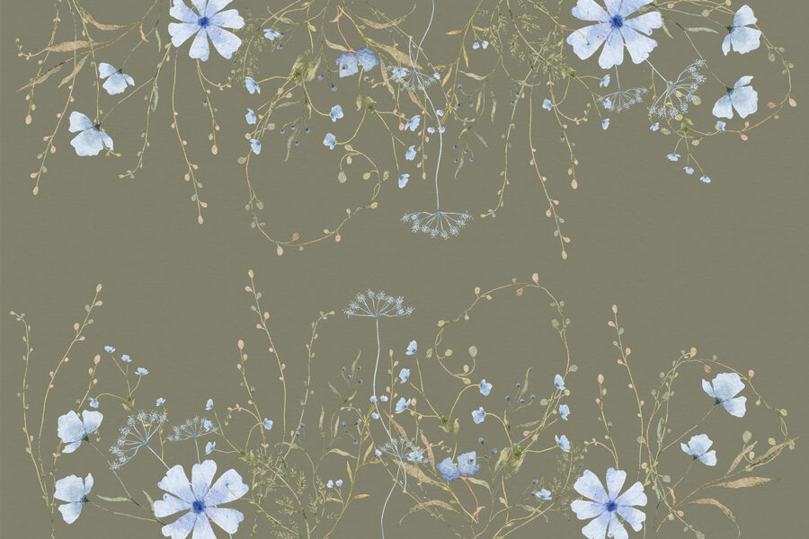 Motif de fleurs et de plantes