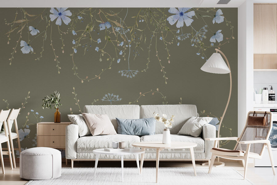 Motif de fleurs et de plantes
