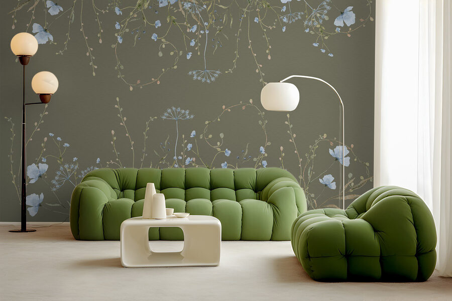 Motif de fleurs et de plantes