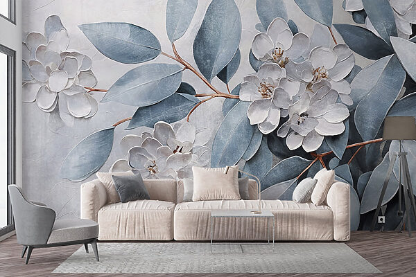 Peinture de fleurs et de feuilles w08437pig50mr 600x400 - Peinture de fleurs et de feuilles