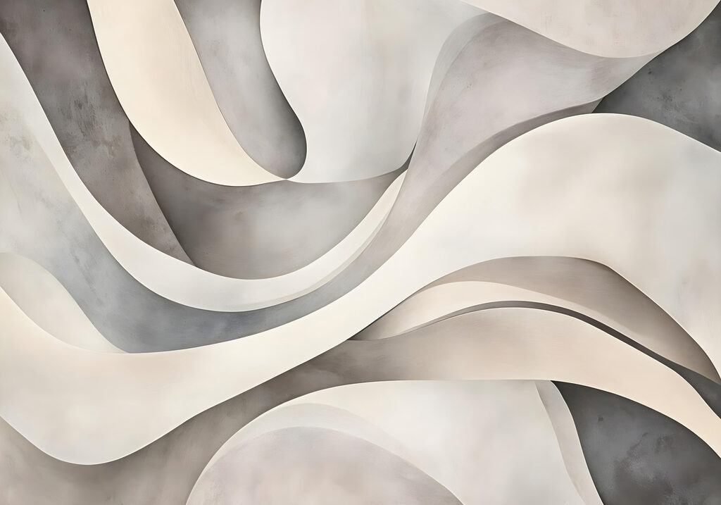 Formes ondulées blanches et grises Formes ondulées blanches et grises