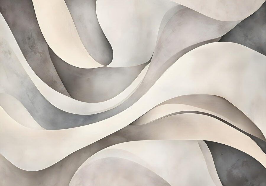 Formes ondulées blanches et grises Formes ondulées blanches et grises