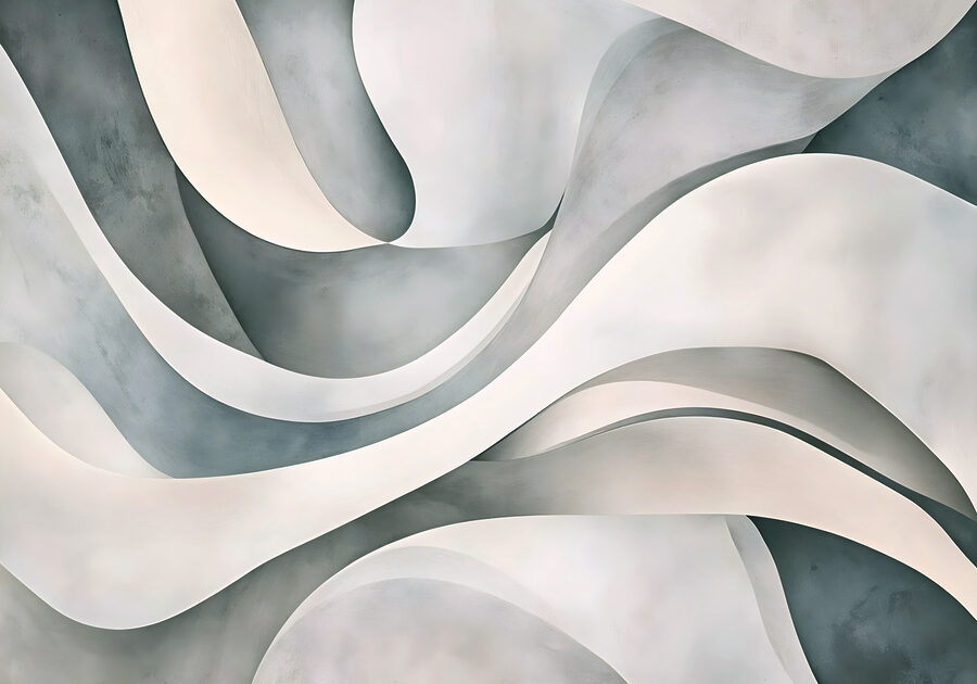 Lignes ondulées blanches et grises