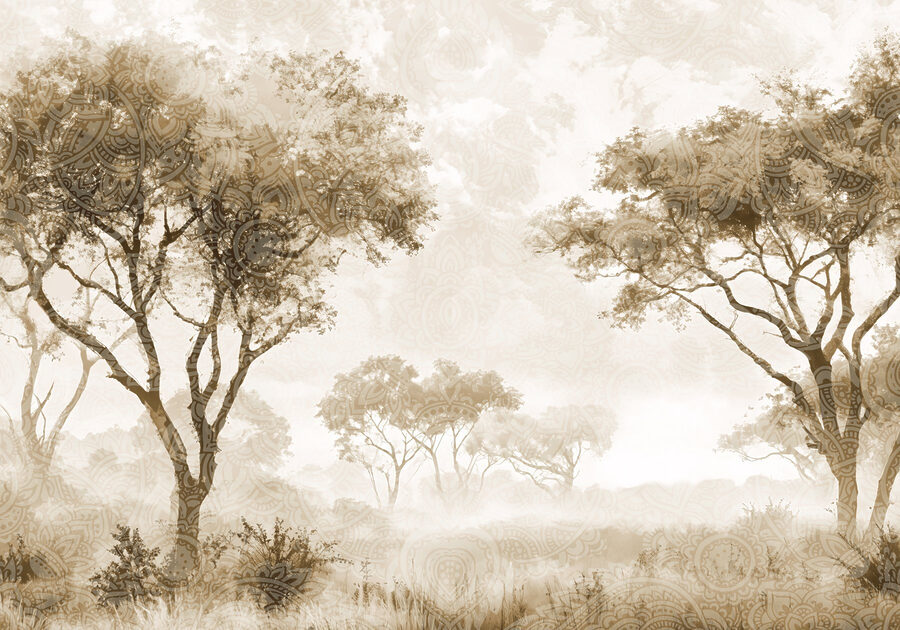 Papier peint Groupe d'arbres dans un champ – Image 7
