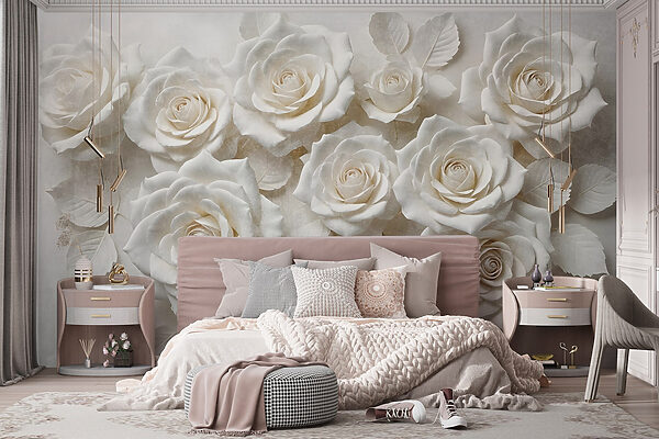 Groupe de roses blanches Groupe de roses blanches