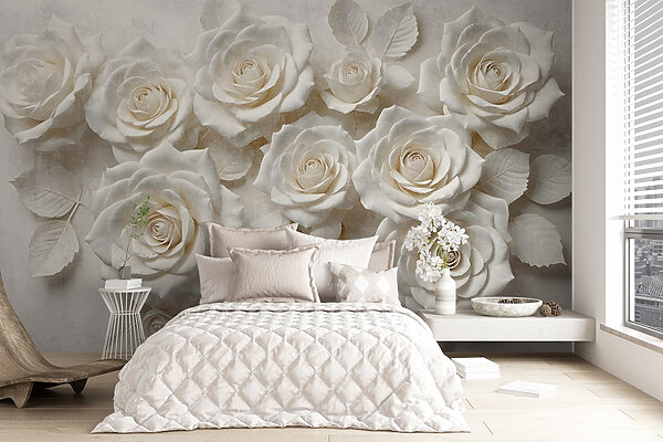 Groupe de roses blanches Groupe de roses blanches