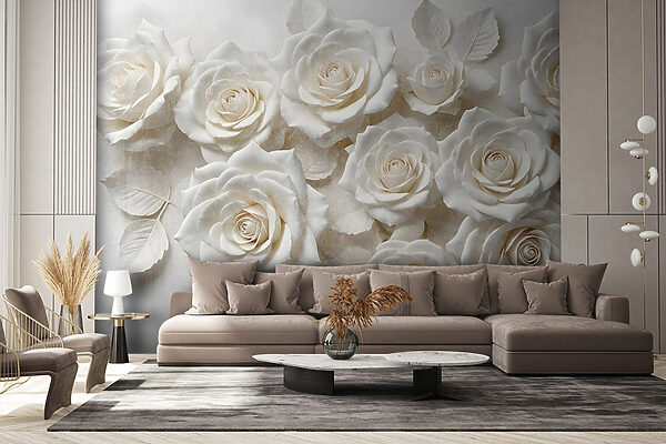 Groupe de roses blanches Groupe de roses blanches