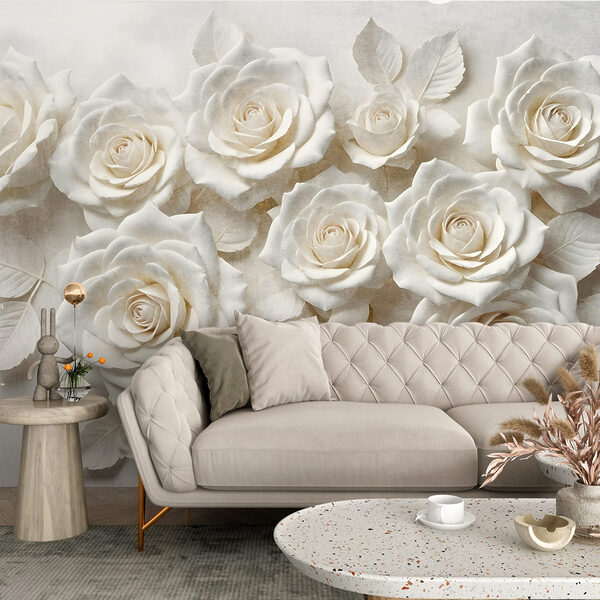 Groupe de roses blanches Groupe de roses blanches