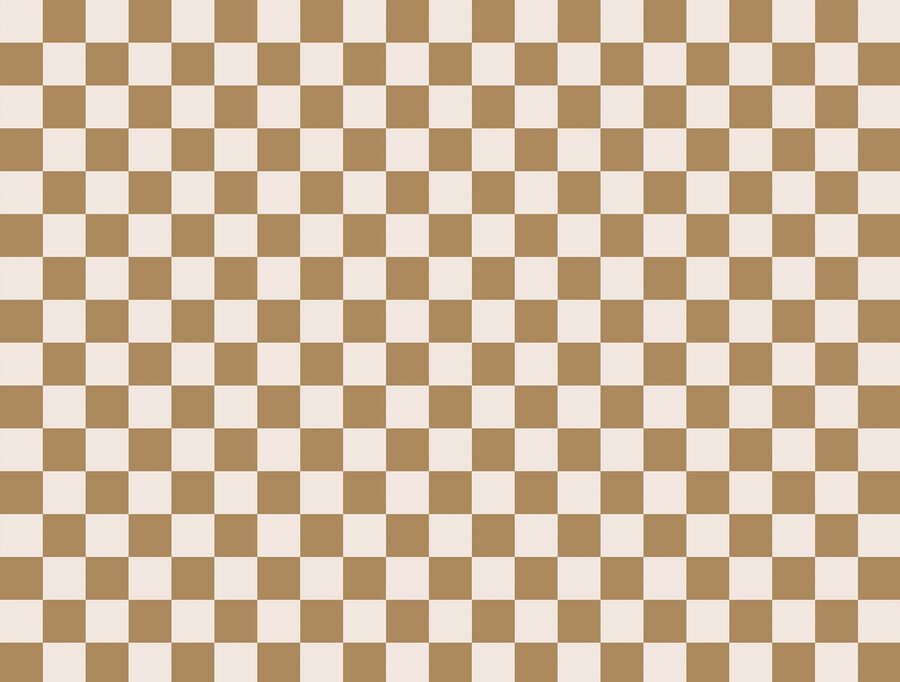 Motif à carreaux marron et blanc