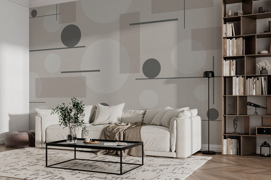 Motif gris et blanc