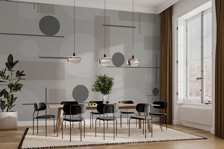Motif gris et blanc