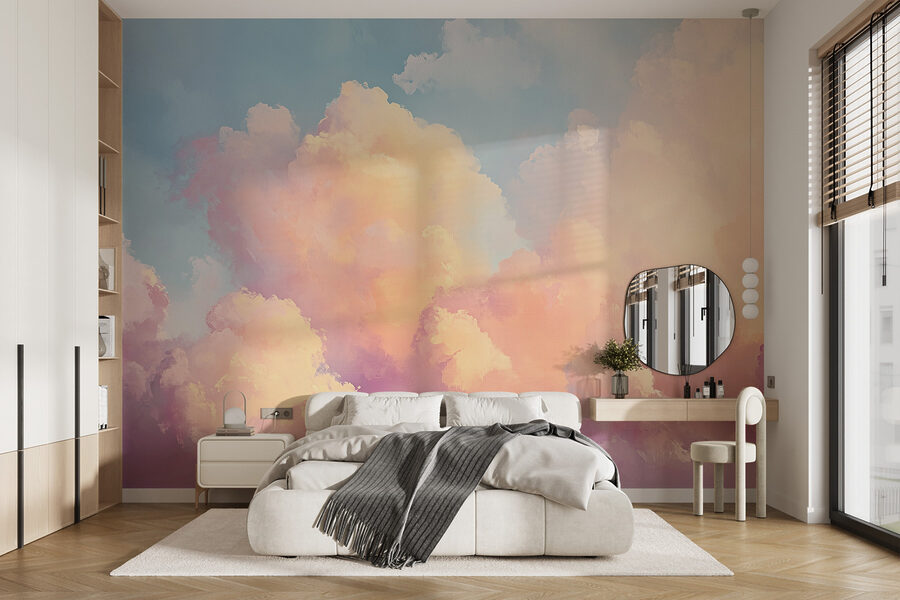 Nuages colorés dans le ciel Nuages colorés dans le ciel