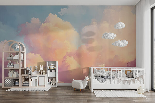 Nuages colorés dans le ciel Nuages colorés dans le ciel