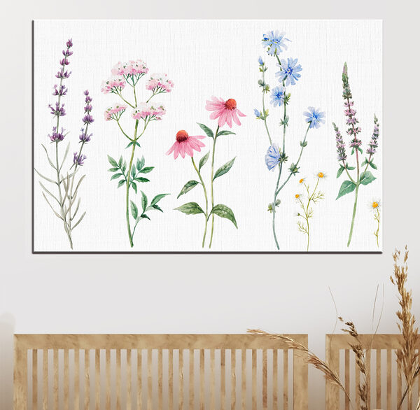 Groupe de fleurs sur fond blanc Groupe de fleurs sur fond blanc