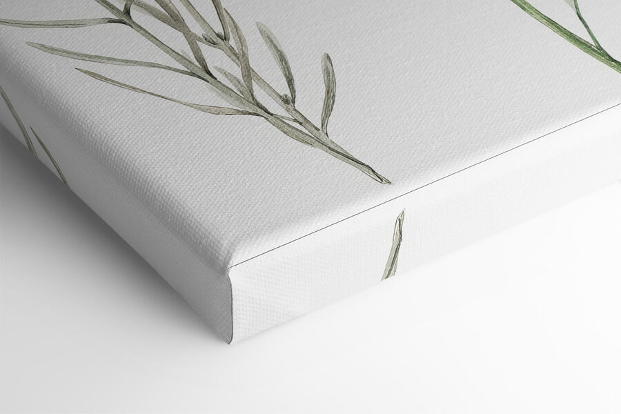 Groupe de fleurs sur fond blanc