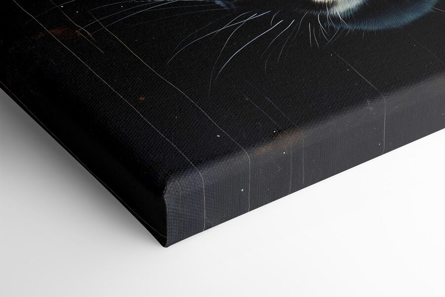 Painting of a wild cat Painting of a wild cat