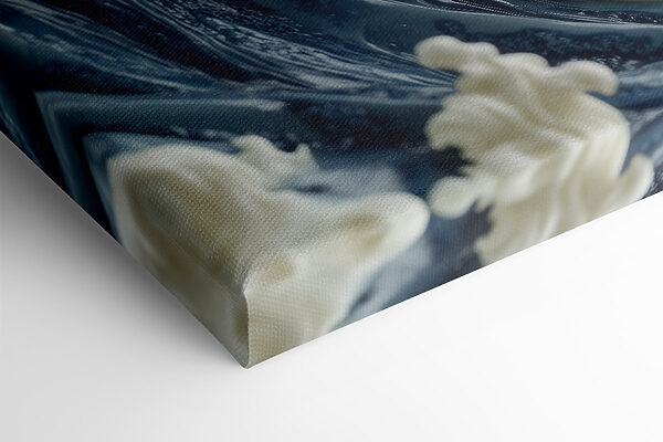 Des vagues majestueuses dans une texture crémeuse Des vagues majestueuses dans une texture crémeuse