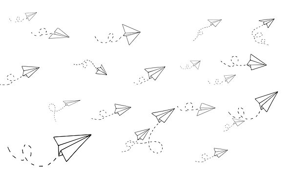 Groupe d'avions en papier Groupe d'avions en papier