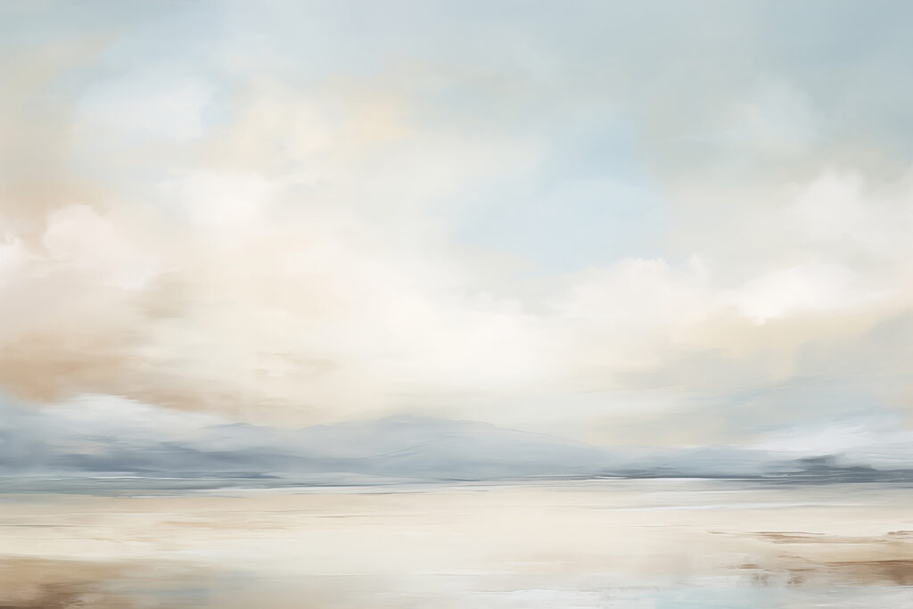 Paysage avec une étendue d'eau et des nuages Paysage avec une étendue d'eau et des nuages