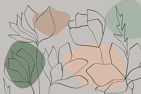 Dessin de fleurs et de feuilles Dessin de fleurs et de feuilles