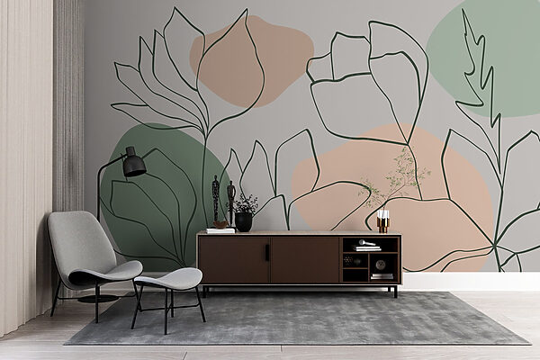 Dessin de fleurs et de feuilles Dessin de fleurs et de feuilles
