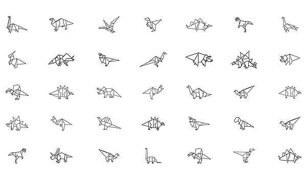 Collection d'animaux en origami Collection d'animaux en origami