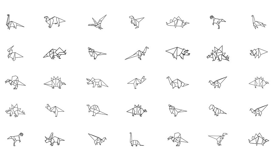 Collection d'animaux en origami Collection d'animaux en origami