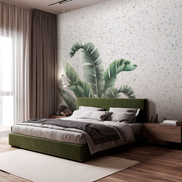 Plante avec des feuilles sur une surface blanche Plante avec des feuilles sur une surface blanche