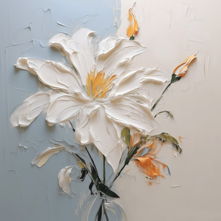 Peinture d'une fleur