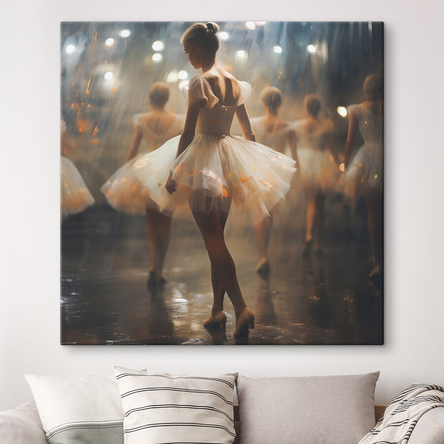 Groupe de femmes en tutu blanc