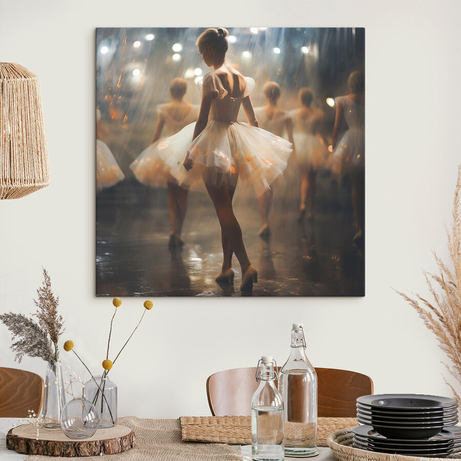 Groupe de femmes en tutu blanc