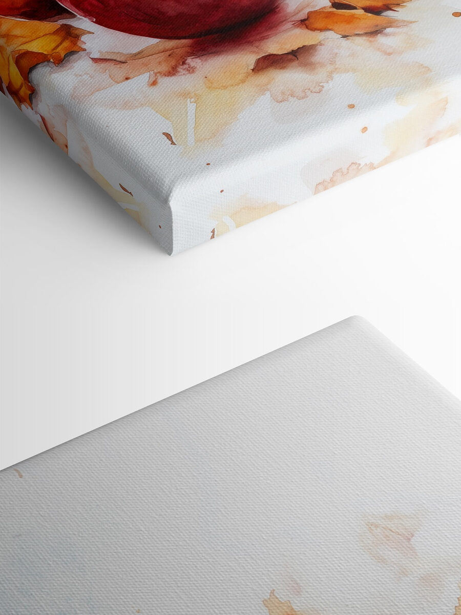Aquarelle d'une théière et de pommes