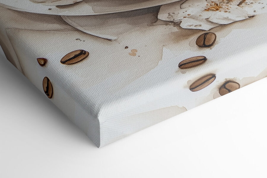 Tasse de café et biscuits sur une assiette Tasse de café et biscuits sur une assiette