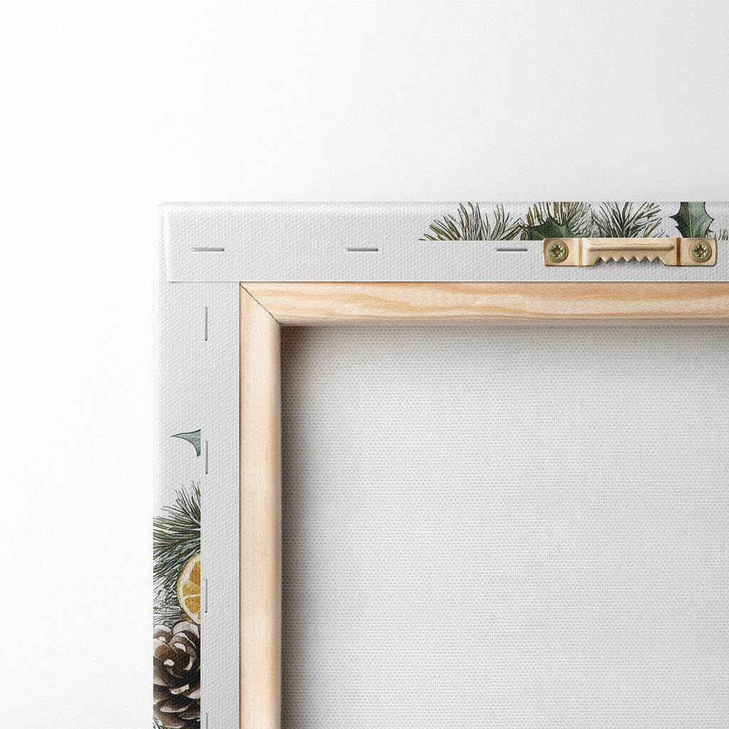 Wreath with pine cones and oranges