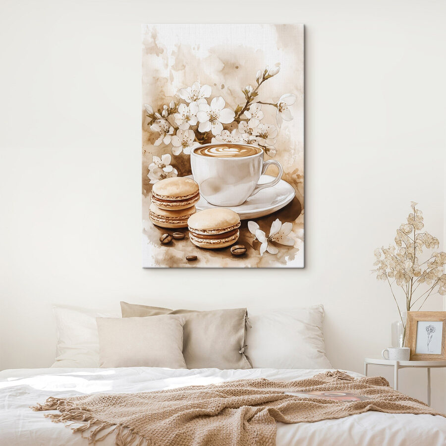 Café et macarons