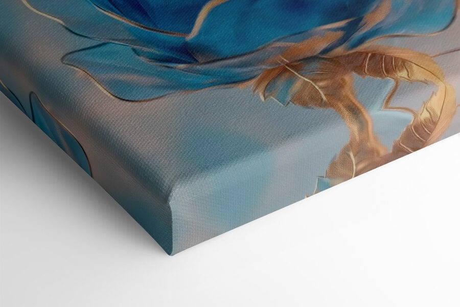 Roses bleues délicates dans une lumière douce