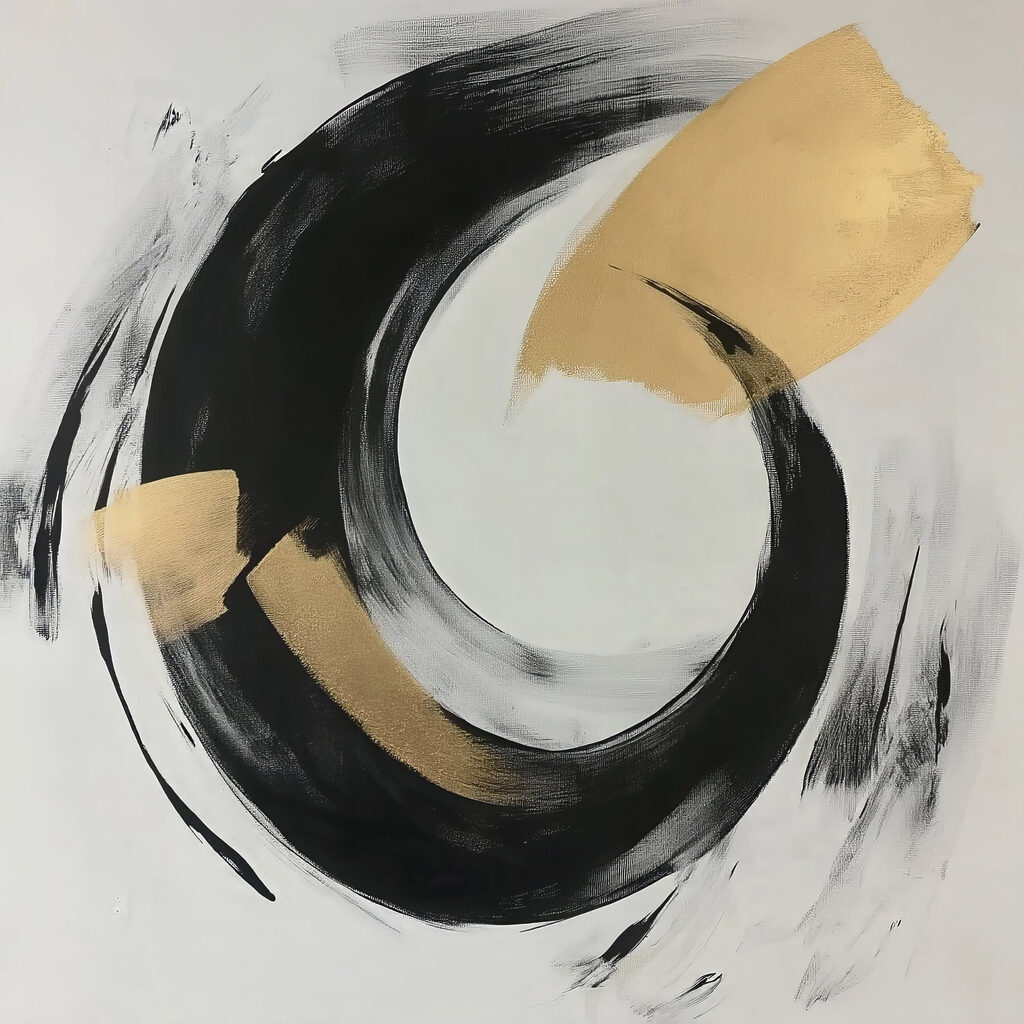 Dynamic interplay of black and white