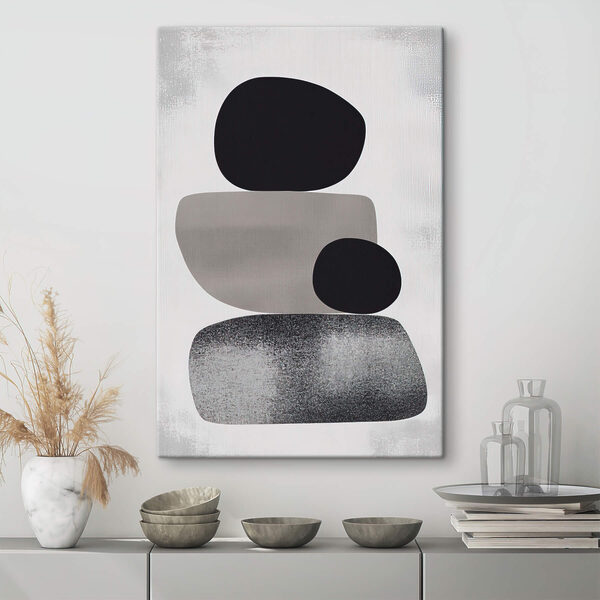 Formes rocheuses noires et grises Formes rocheuses noires et grises