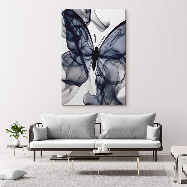 Papillon avec fumée Papillon avec fumée